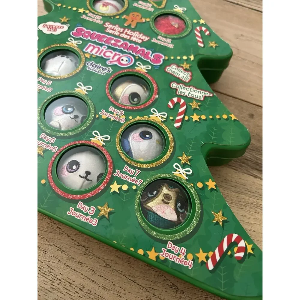 Squeezamals Holiday Micro Advent Calendar Claire’s Exclusive‎ 12 Days Christmas